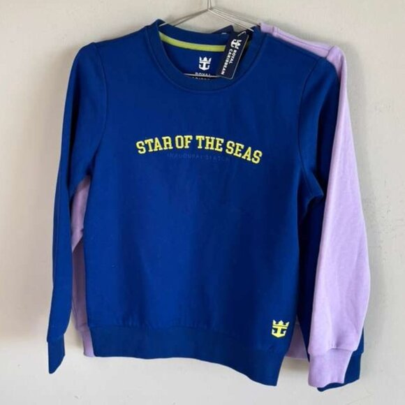 Royal Carribean Womens Stars Of The Seas Set of 2 Sweater Purple Blue Size Small - Picture 11 of 12